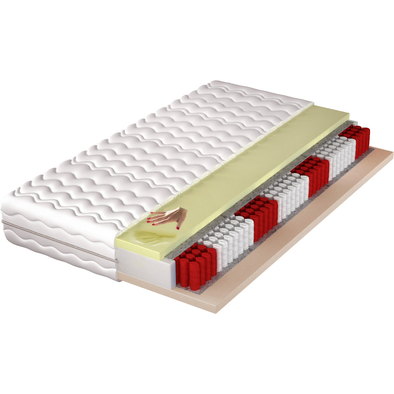 Materac 90x200 PIK multipocket visco