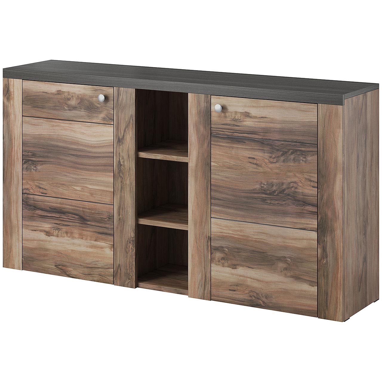 Komoda LORAN LO26 satin nussbaum / touchwood