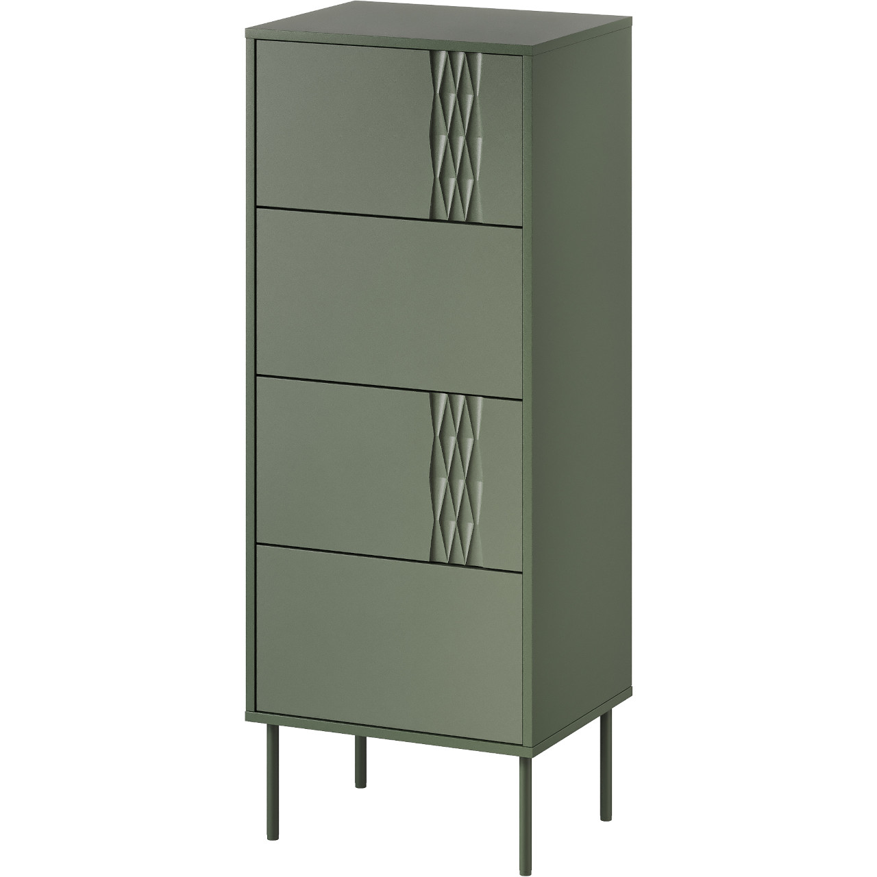 Komoda TIFFANY 4S zieleń mat