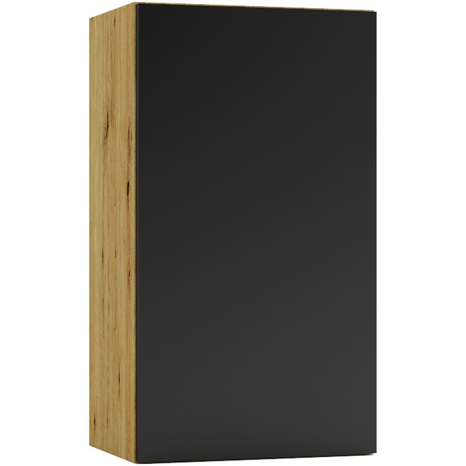Szafka górna W40 ELLEN 21 dąb artisan / czarny groszek