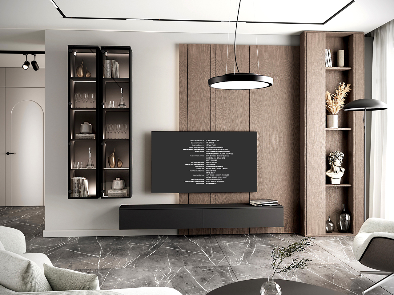 Meblościanka FIGO 3 czarny