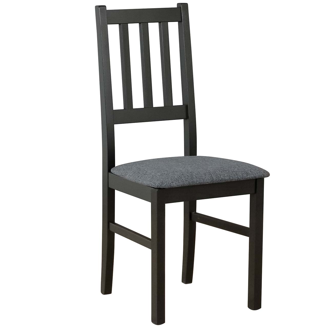 Czarne krzesło DK4 z grafitową tkaniną 8B