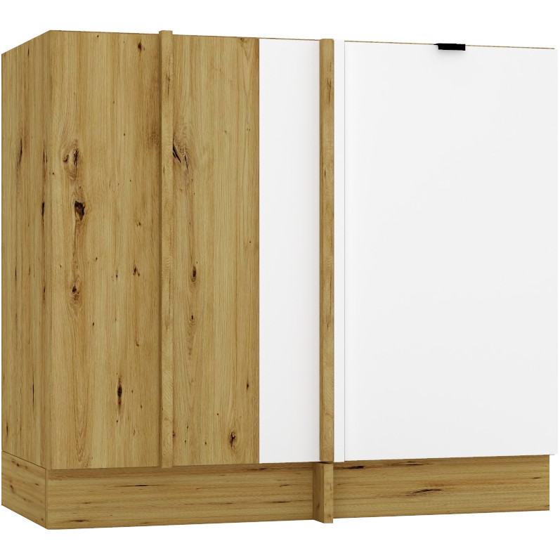 Szafka dolna narożna DNP ELLEN 12 dąb artisan / biała alaska