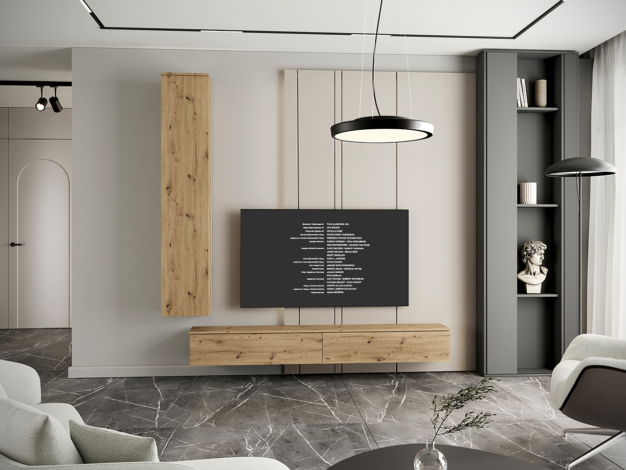 Meblościanka FIGO 5 dąb artisan