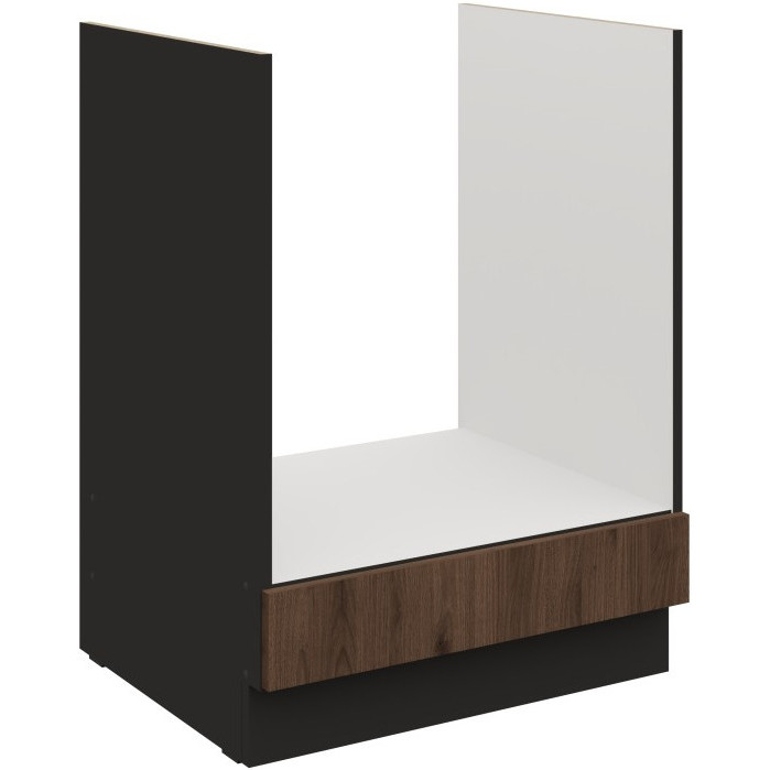 Szafka pod piekarnik 60 SILVIA 07 czarny / orzech okapi