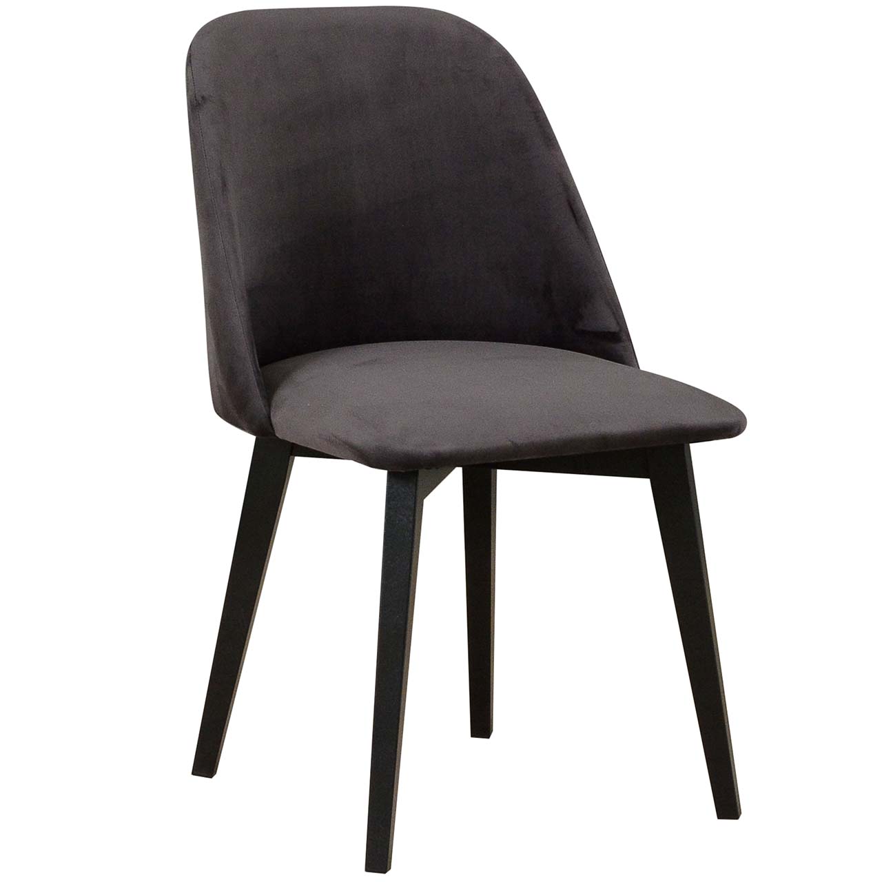 Krzesło tapicerowane DK29 czarna tkanina 32A