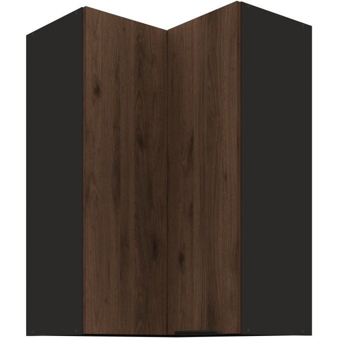 Szafka górna narożna 60 SILVIA 30 czarny / orzech okapi