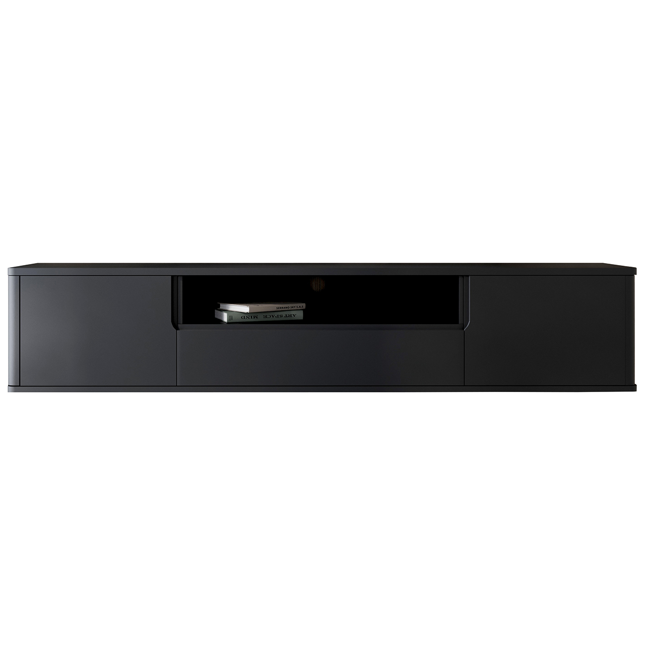 Komoda RTV wisząca RADIUS 180 czarny