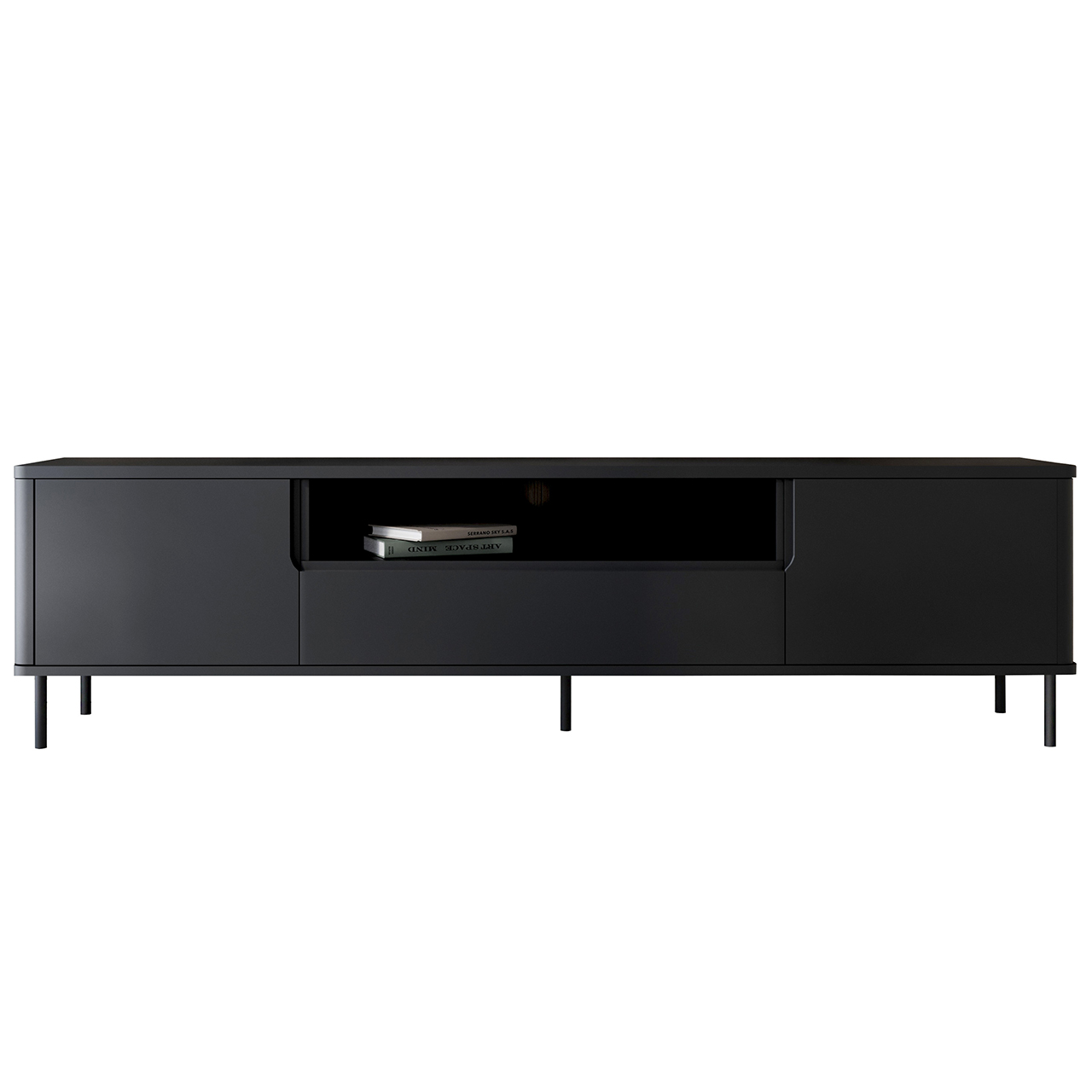 Komoda RTV RADIUS 180NC czarny