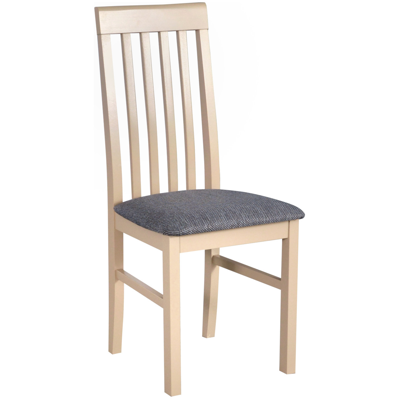 Krzesło DK50 w kolorze sonoma z czarnym siedziskiem 7B