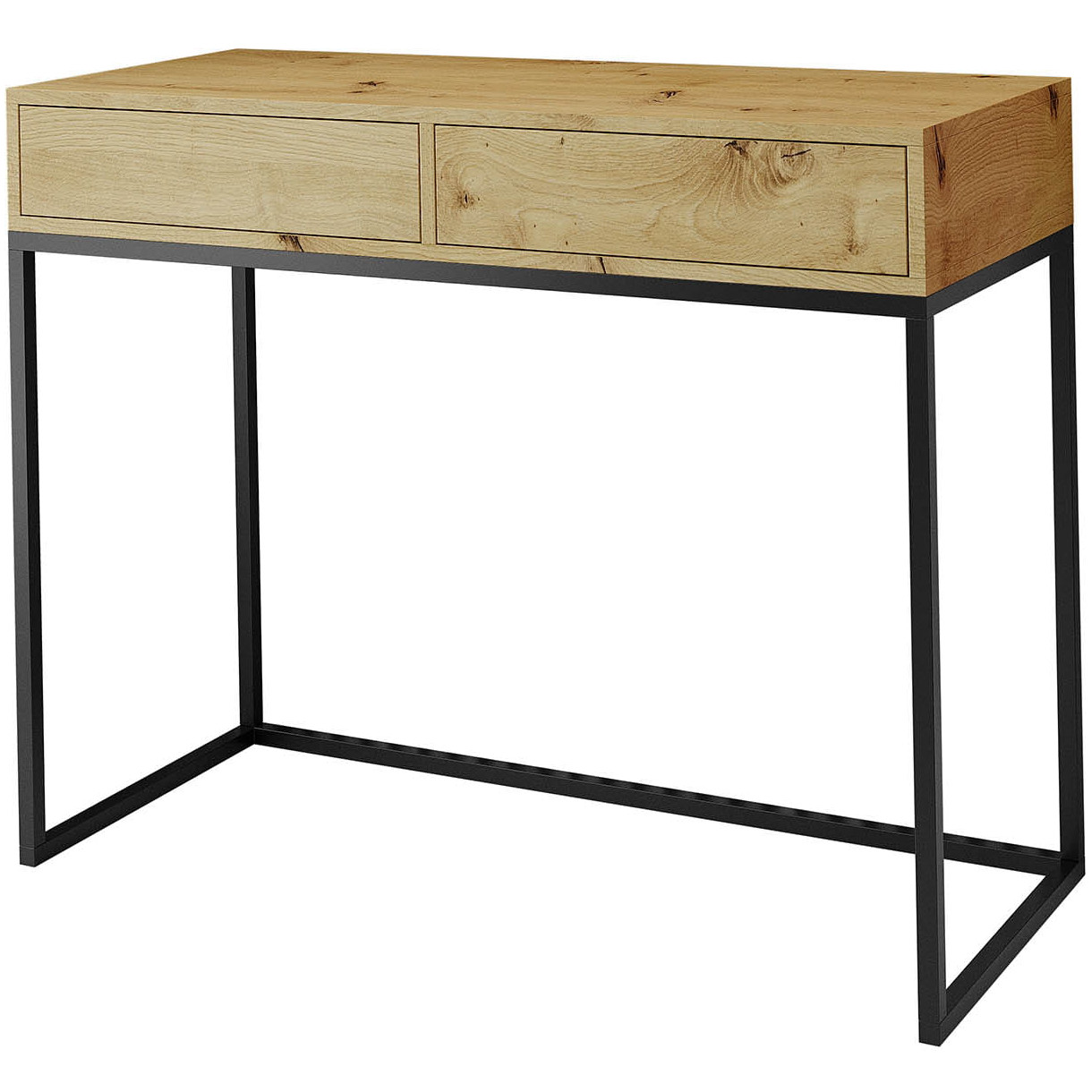 Toaletka ALICANTE 80cm czarny / dąb wotan