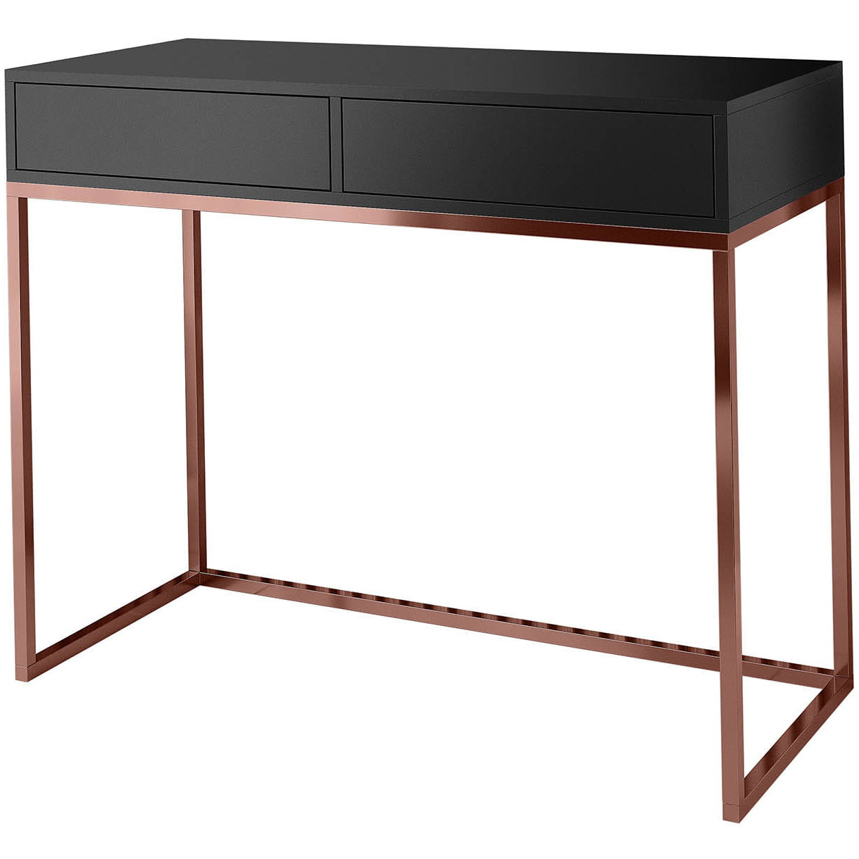 Toaletka ALICANTE 80cm miedź / czarny