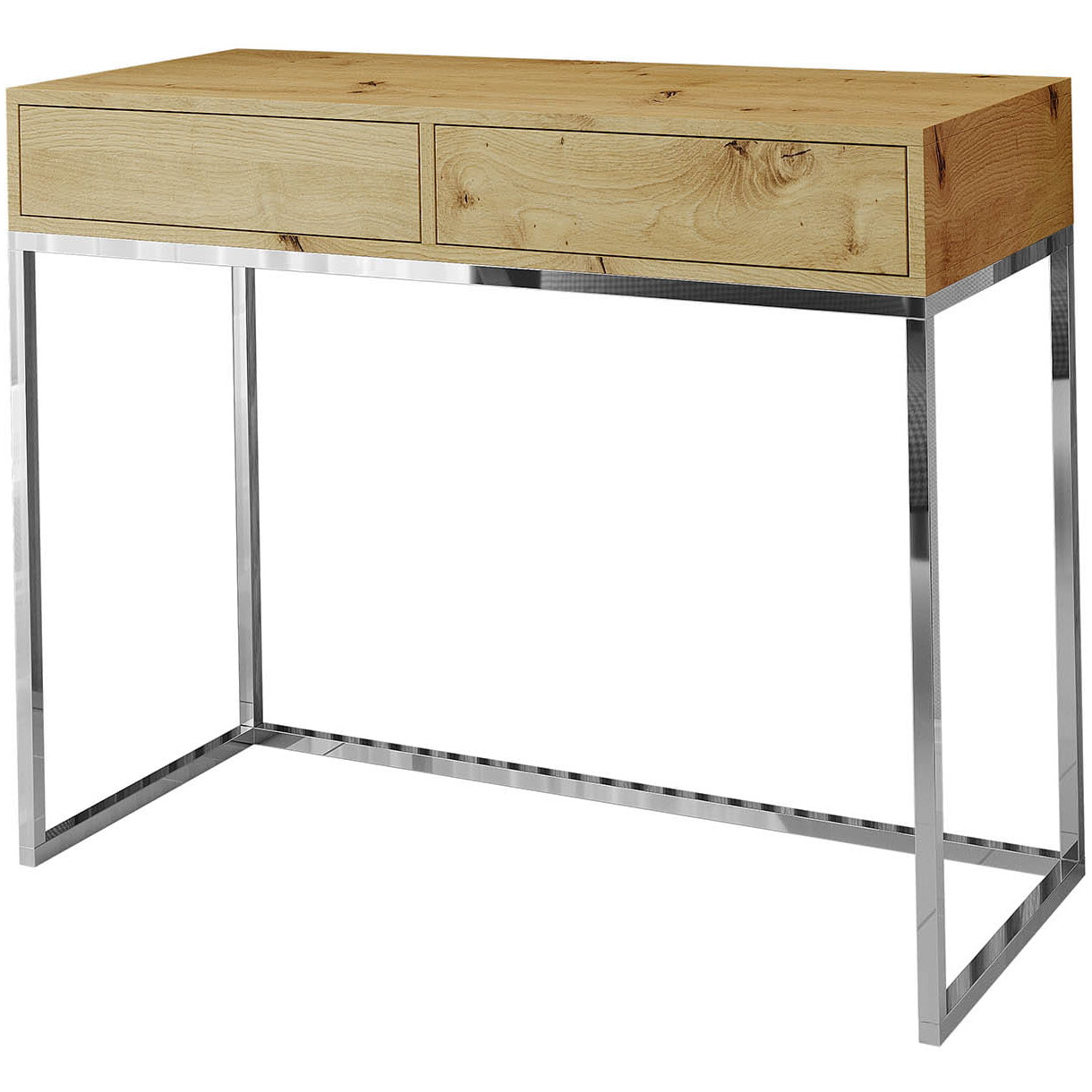 Toaletka ALICANTE 100cm chrom / dąb wotan