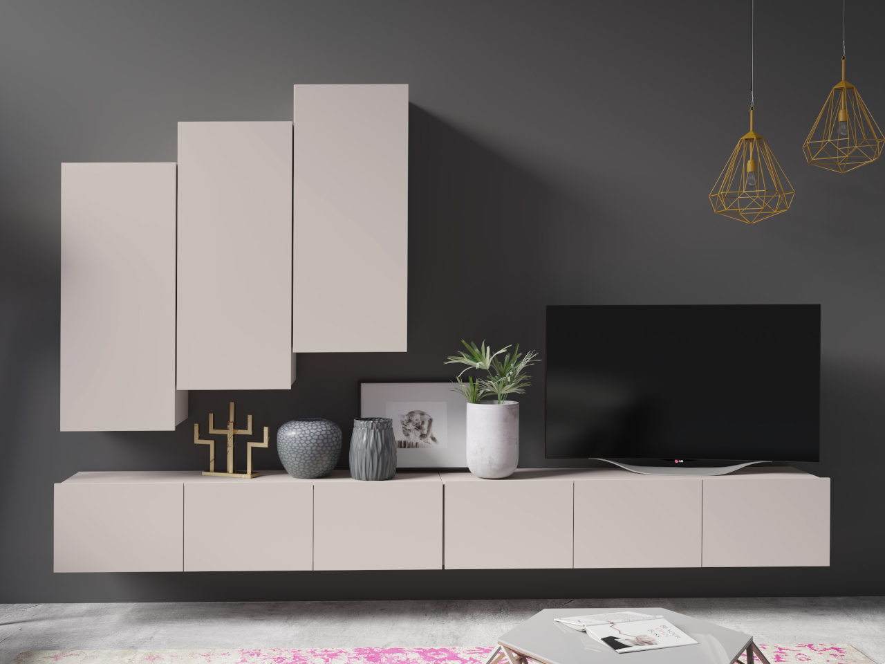 Meblościanka CALABRIA 14 kaszmir