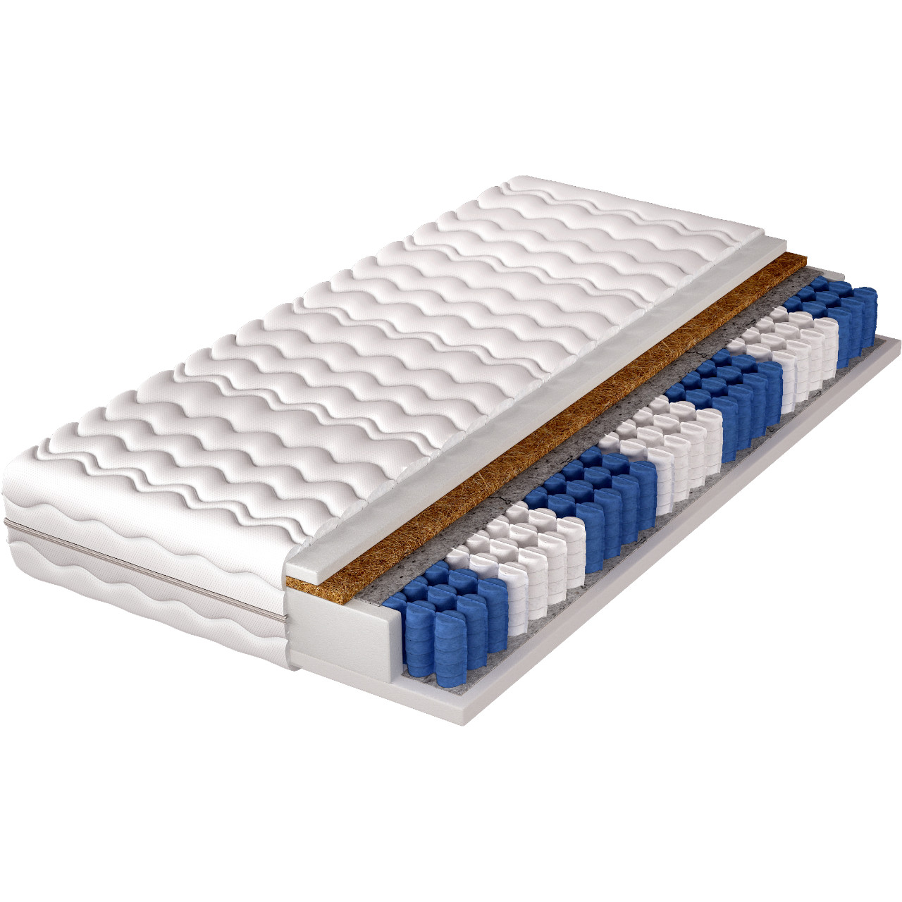 Materac 200x200 COSTA pocket kokos