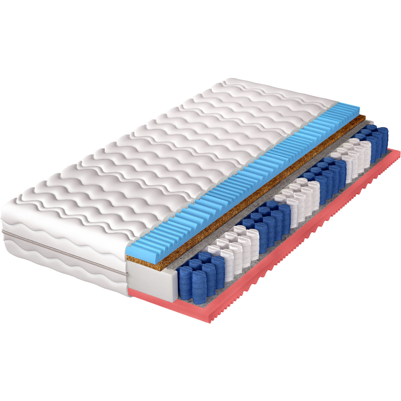 Materac 140x200 JUNO pocket kokos