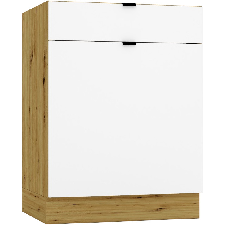 Szafka dolna D60S ELLEN 05 dąb artisan / biała alaska