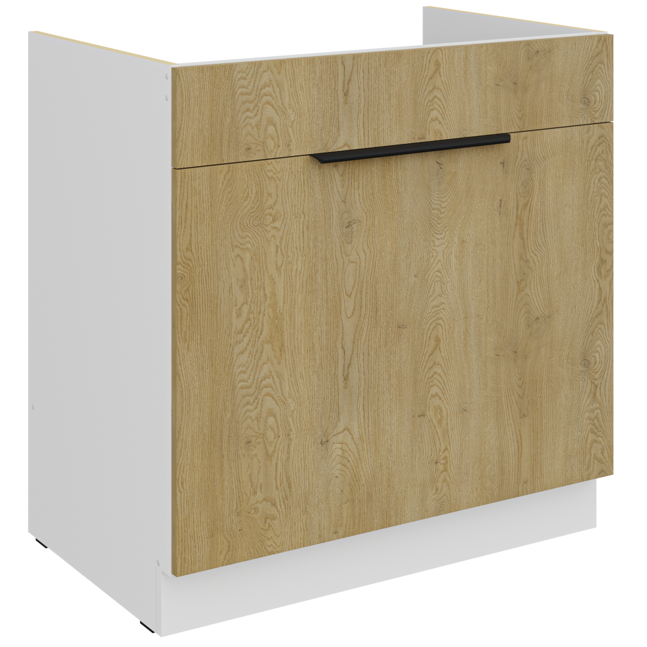 Szafka dolna pod zlew z szufladą 80 CAMERON 02 biały / dąb cremona