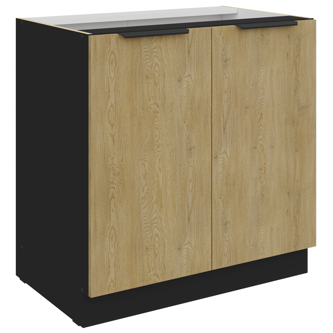 Szafka dolna 80 CAMERON 03 czarny / dąb cremona