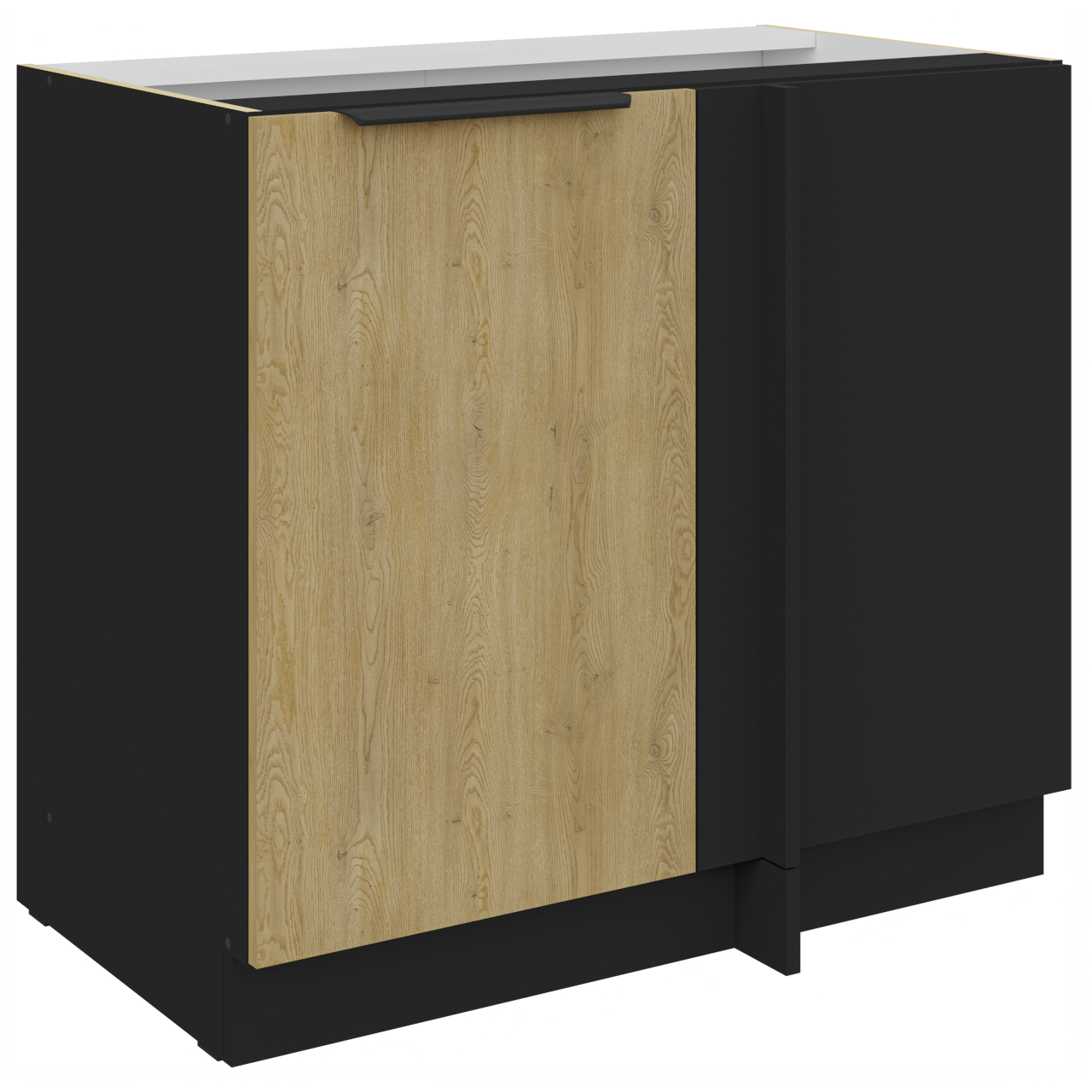 Szafka dolna narożna 105 CAMERON 15 czarny / dąb cremona