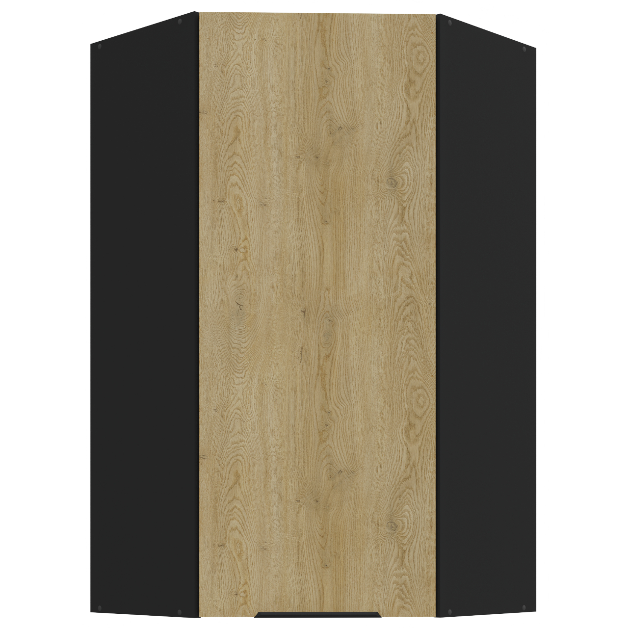 Szafka górna narożna 60 CAMERON 25 czarny / dąb cremona