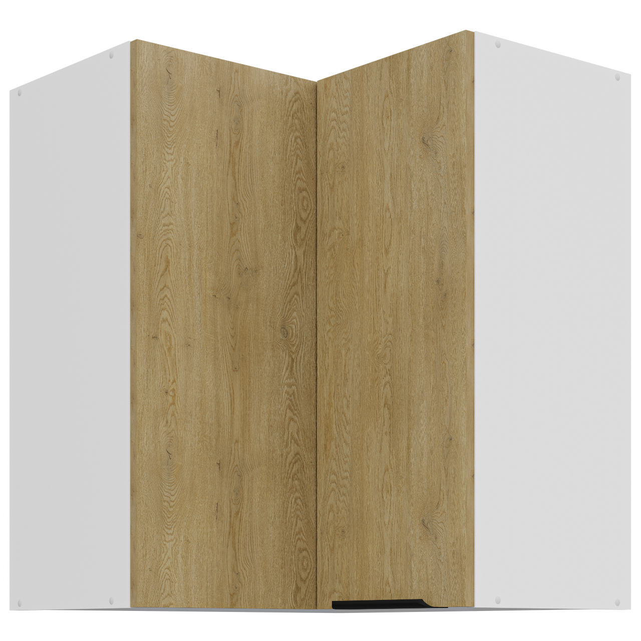 Szafka górna narożna 60 CAMERON 26 biały / dąb cremona