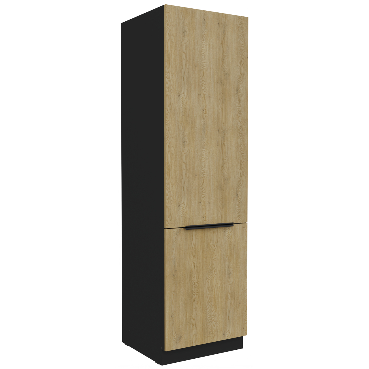 Zabudowa lodówki 60 CAMERON 41 czarny / dąb cremona