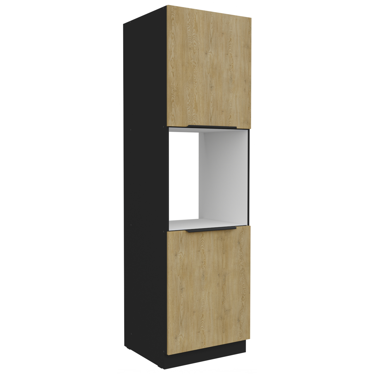 Słupek kuchenny 60 CAMERON 42 czarny / dąb cremona