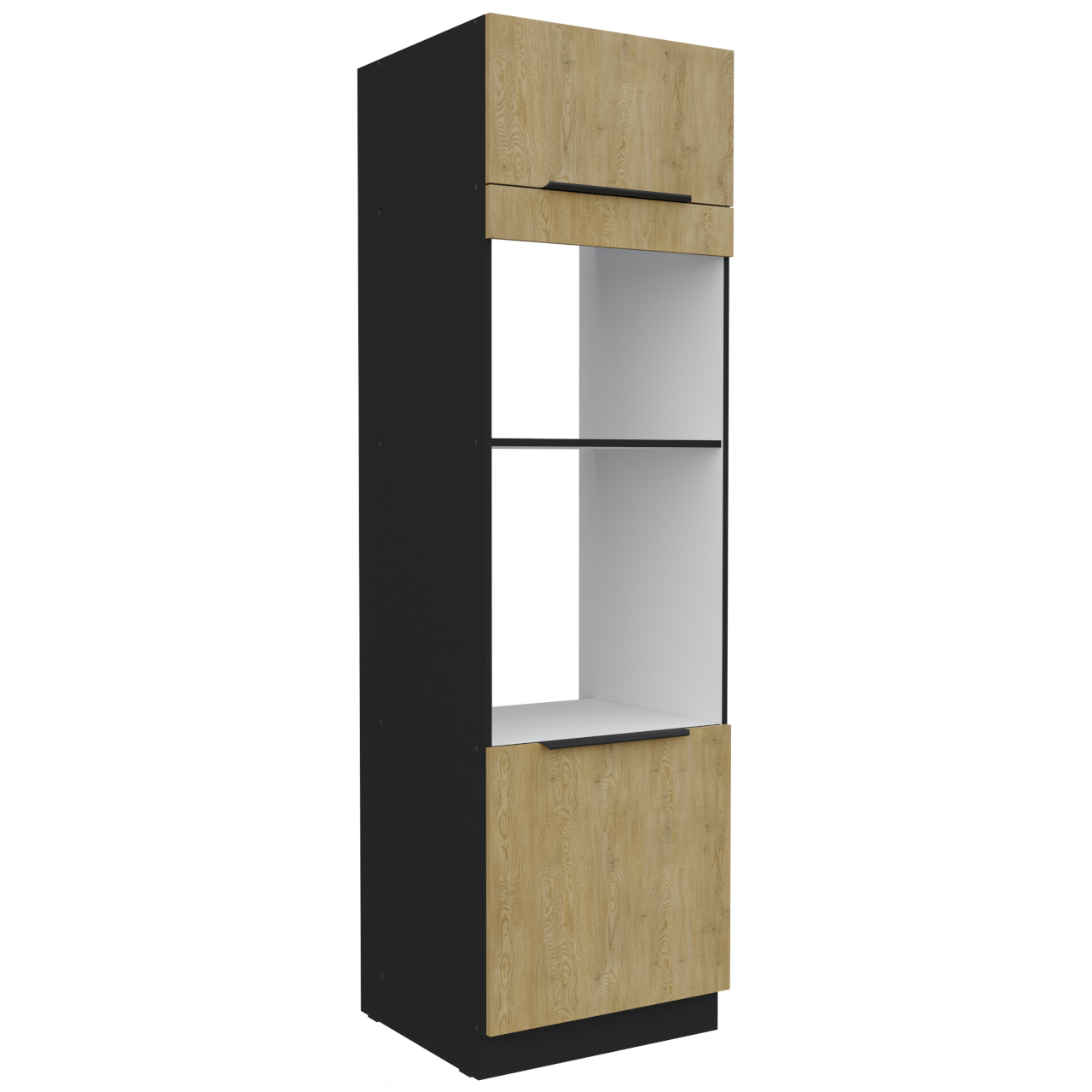 Słupek kuchenny 60 CAMERON 44 czarny / dąb cremona