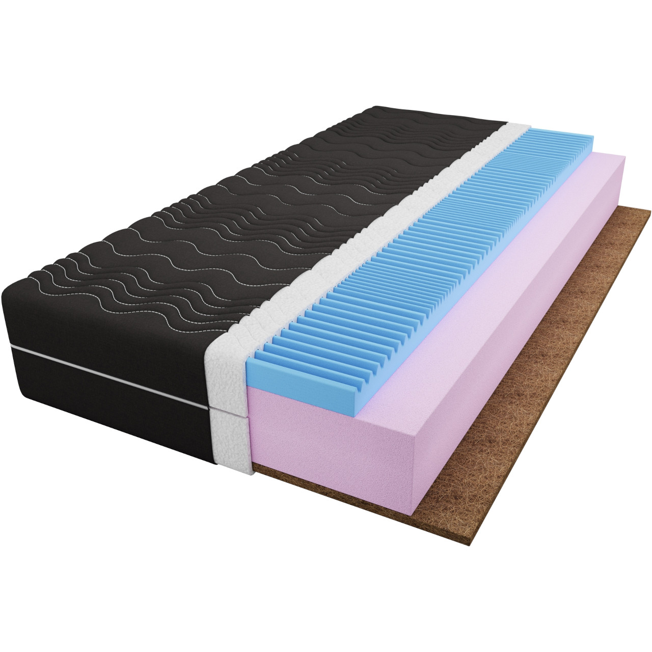Materac piankowy + kokos 100x200 CYRIL NOIR