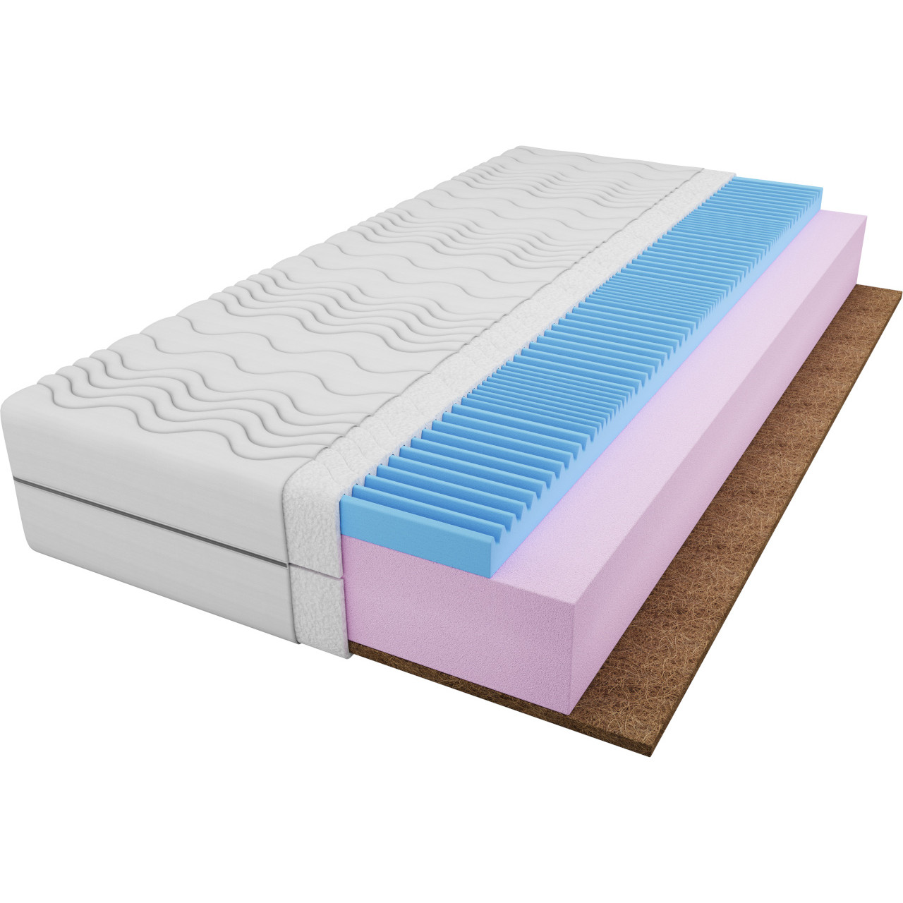 Materac piankowy + kokos 80x200 CYRIL BLANC