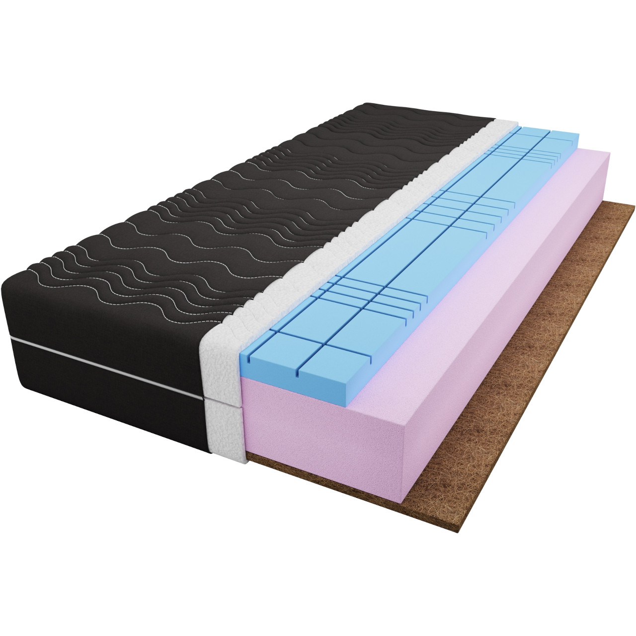Materac piankowy + kokos 70x200 ERNEST NOIR