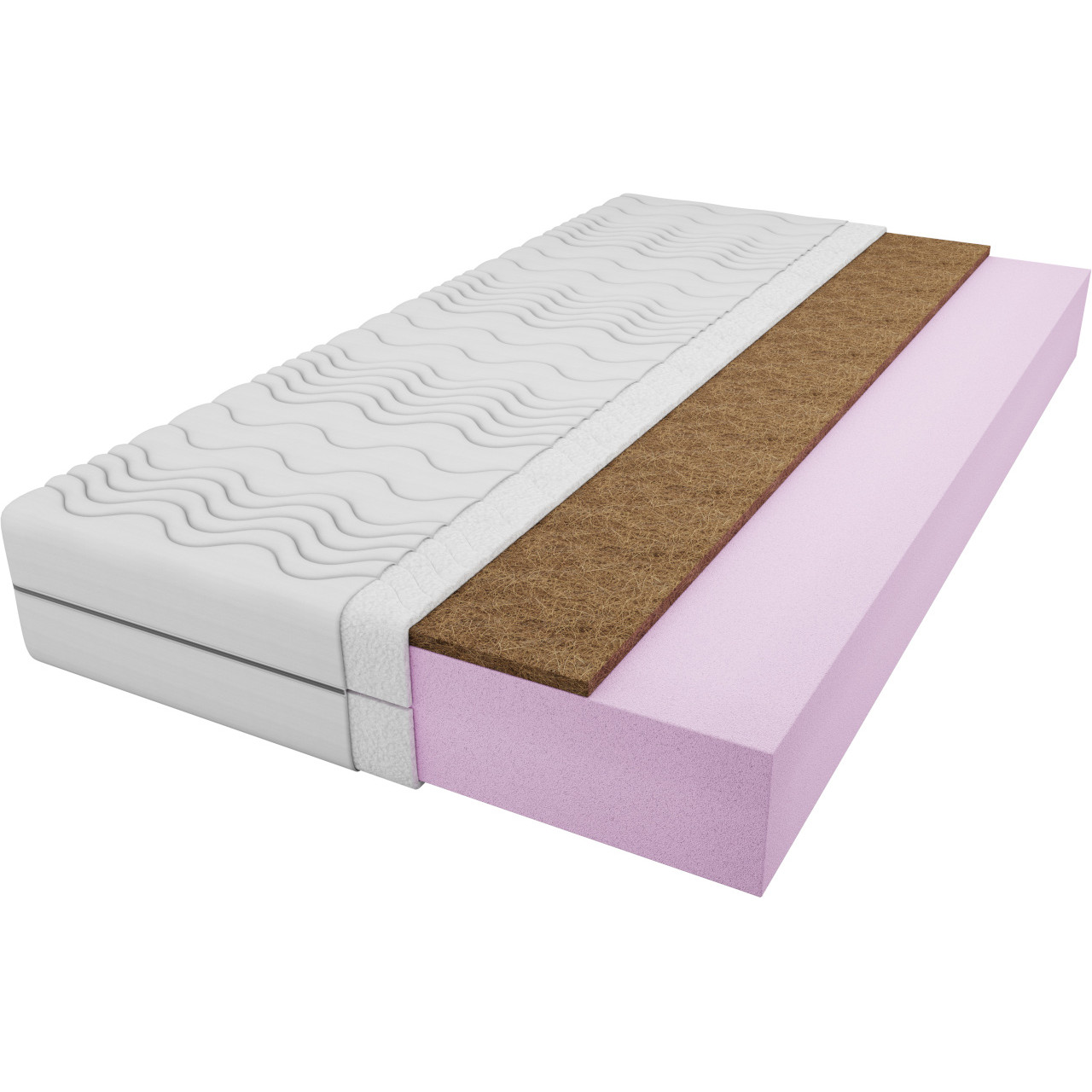 Materac piankowy + kokos 90x200 ERIC BLANC