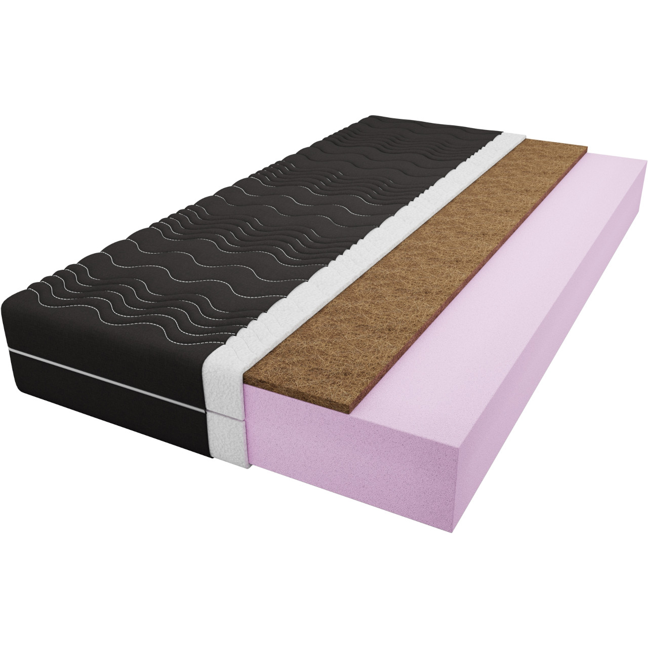 Materac piankowy + kokos 200x200 ERIC NOIR