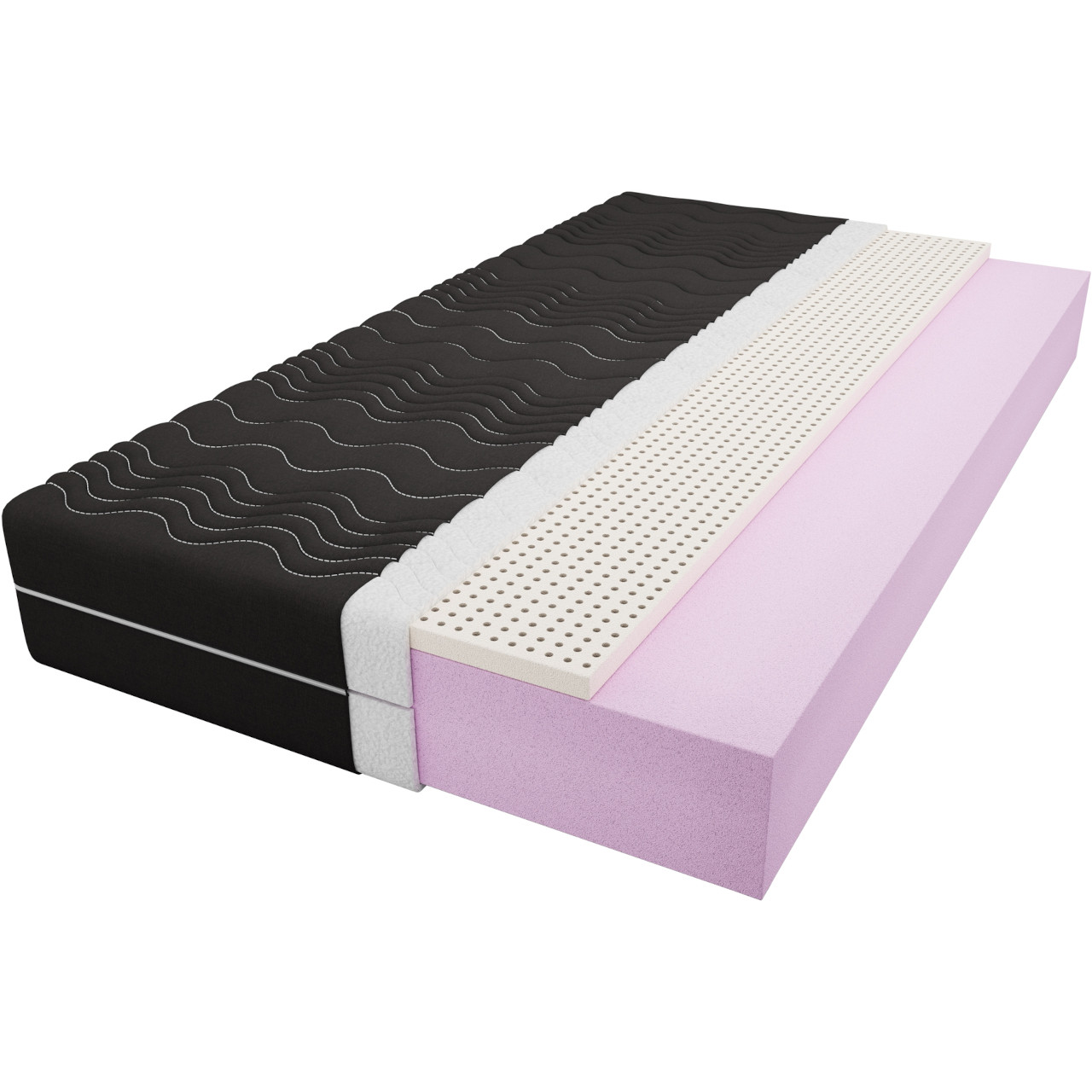 Materac piankowy lateksowy 70x200 FABIEN NOIR