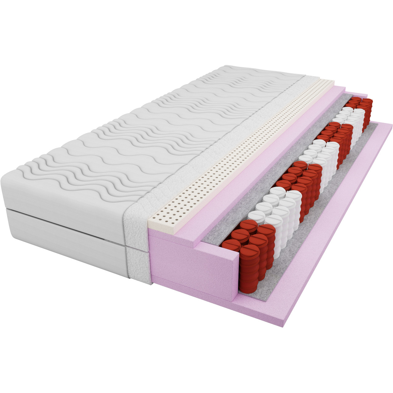 Materac kieszeniowy lateksowy 70x200 HORACE BLANC