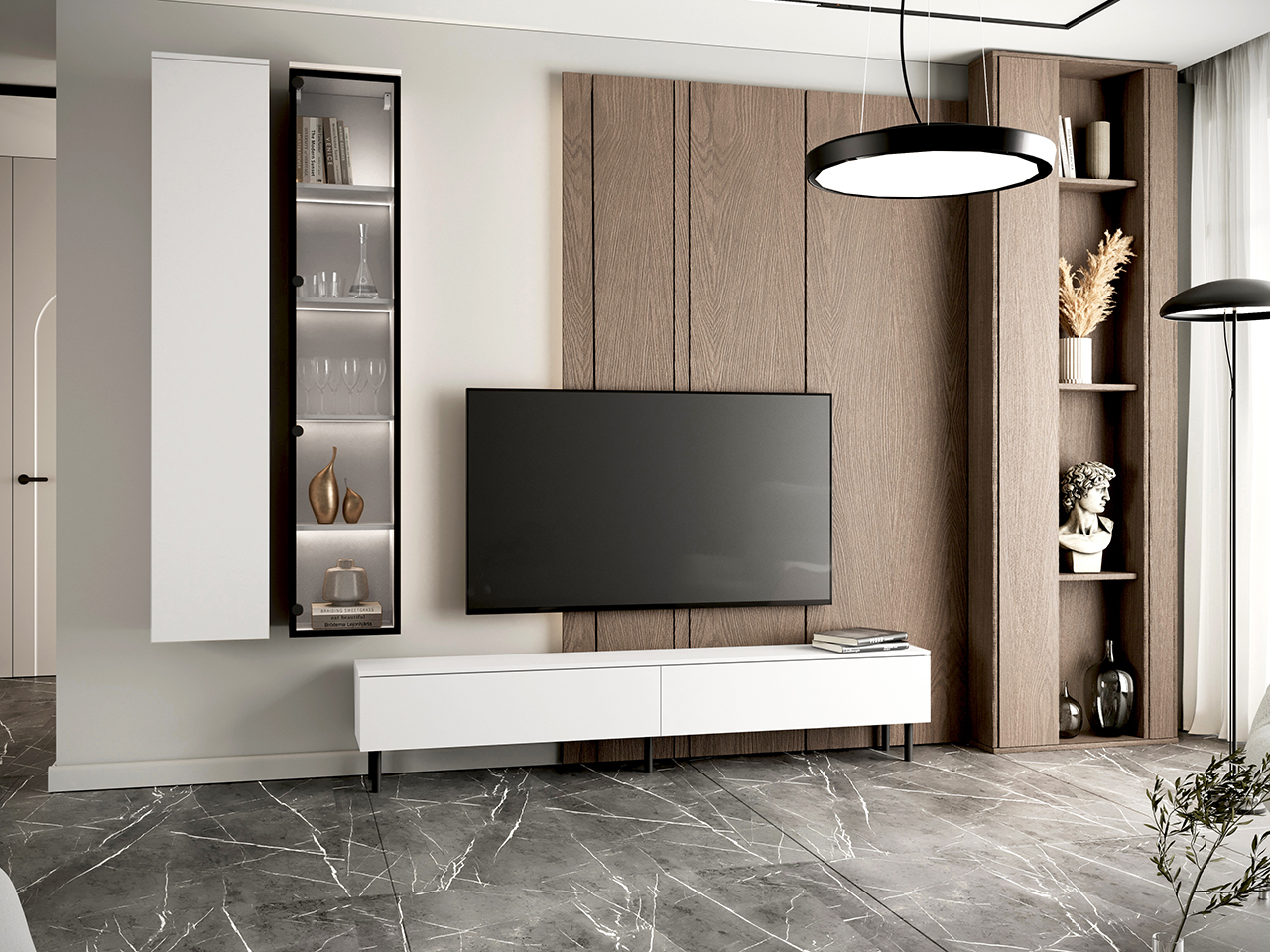 Meblościanka FIGO 1 biały