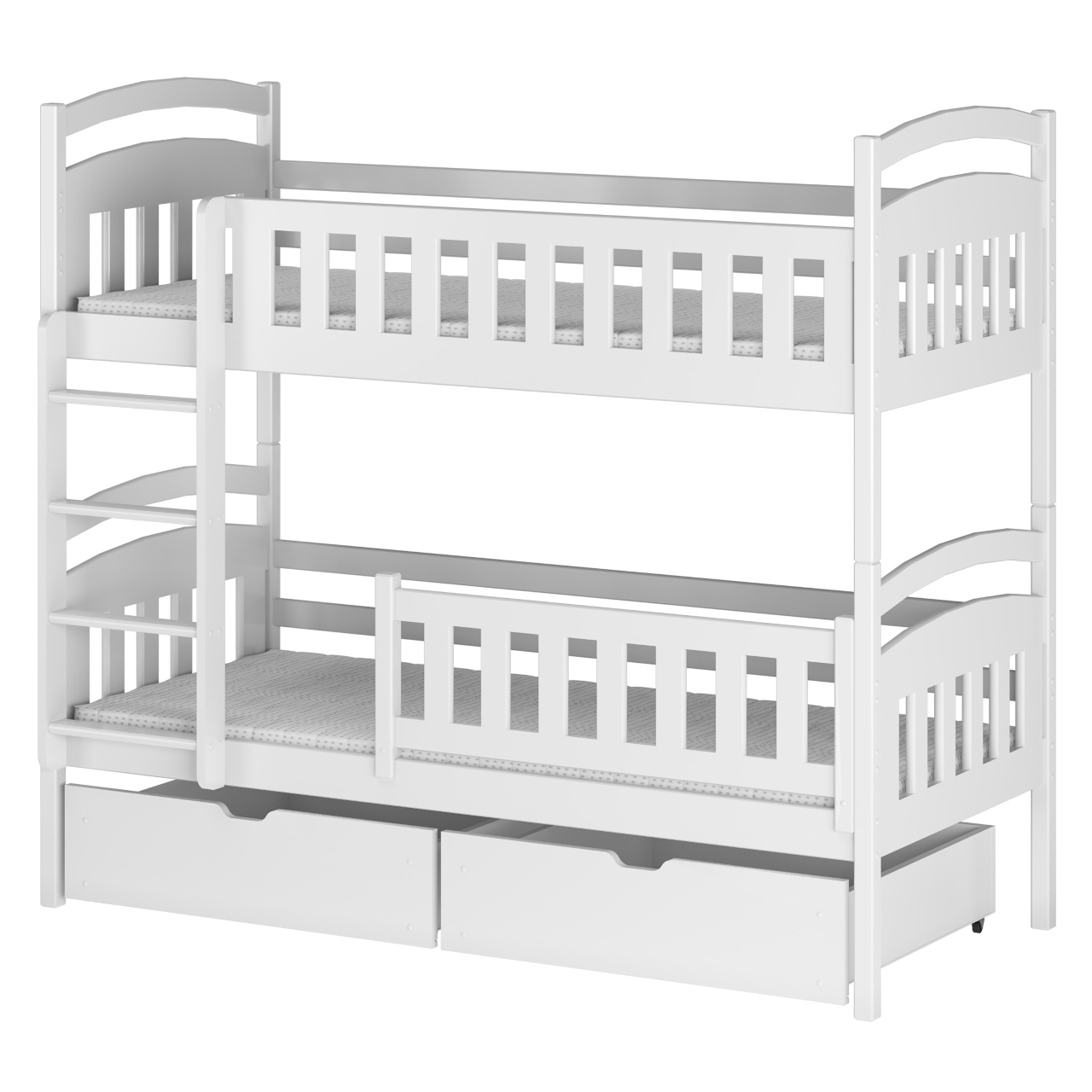 Drewniane łóżko piętrowe IGO 90x200