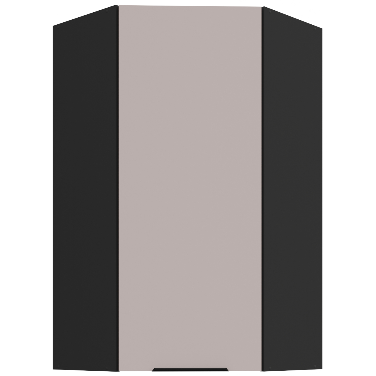 Szafka górna narożna 60 SILVIA 66 czarny / kaszmir