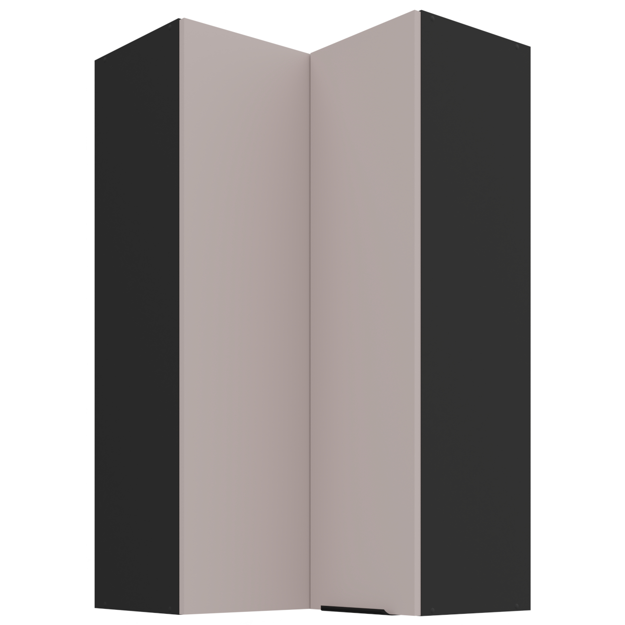 Szafka górna narożna 60 SILVIA 67 czarny / kaszmir