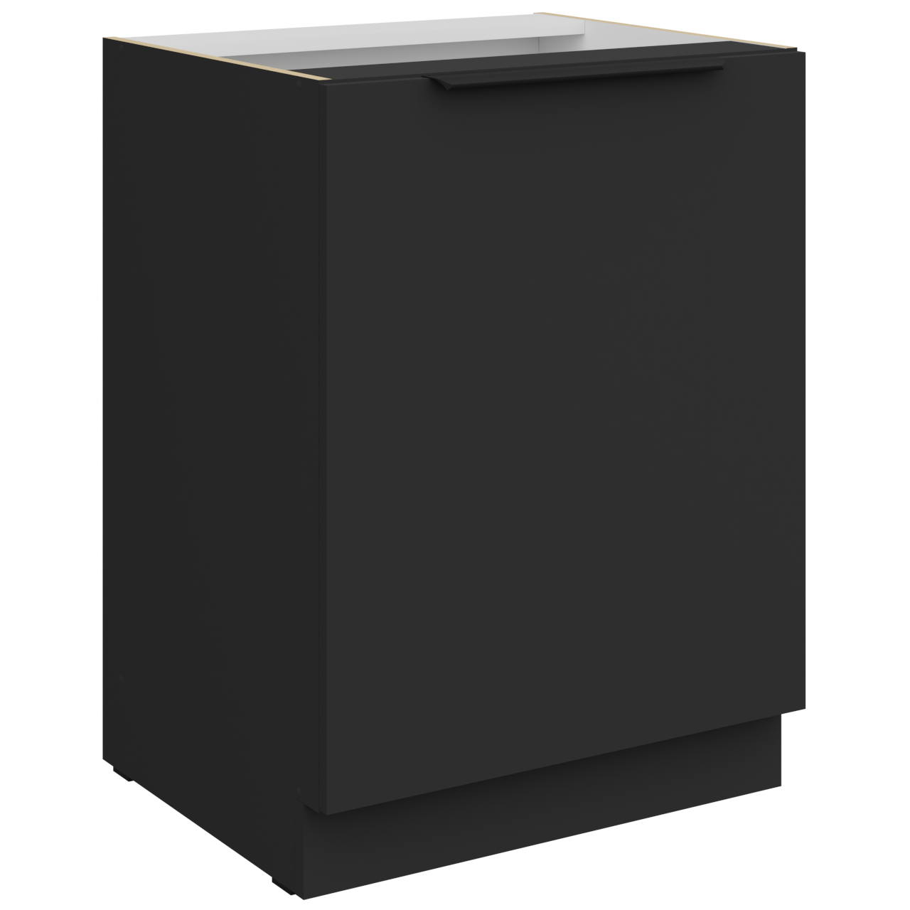 Szafka dolna 60 ERIS 06 Czarny mat / Czarny AFM