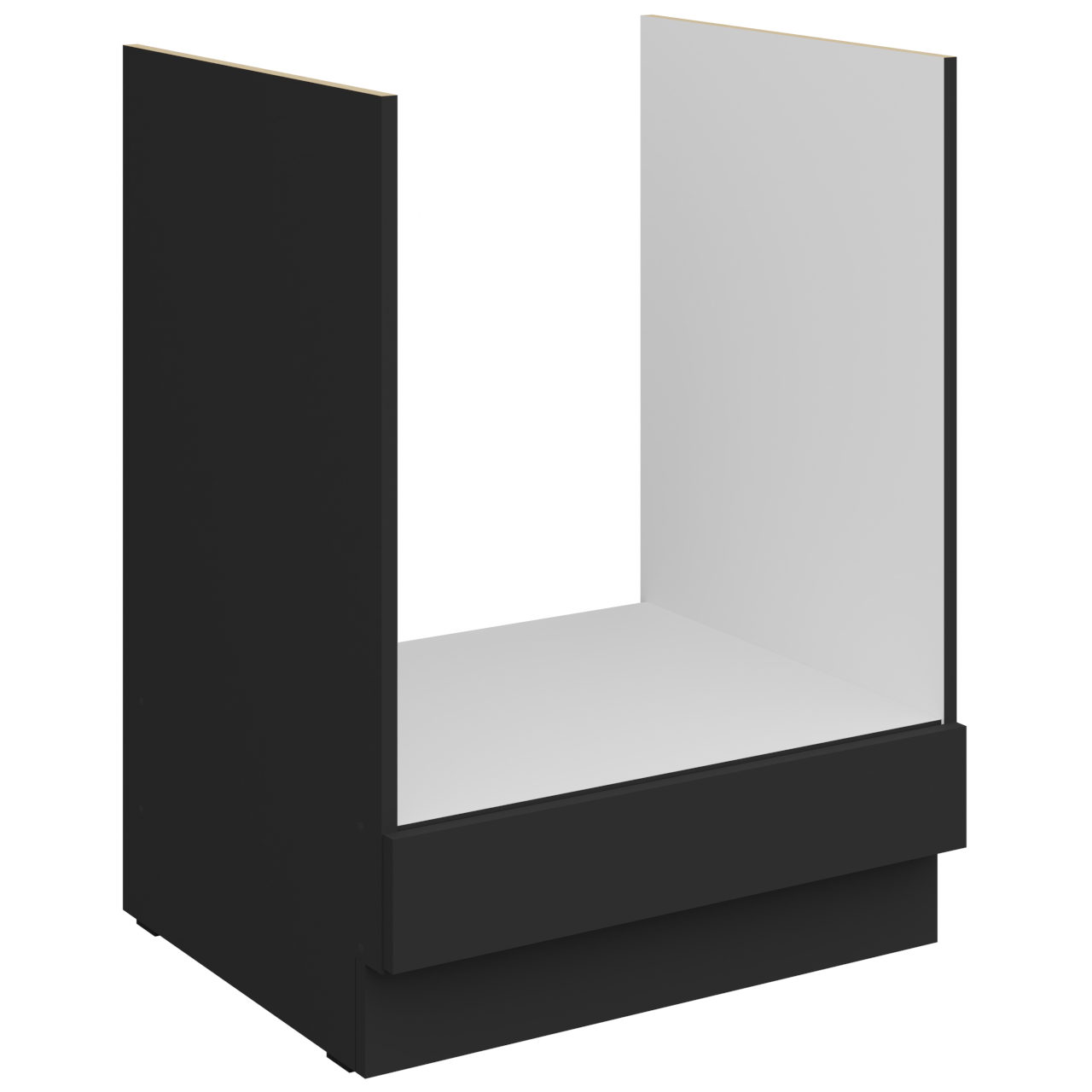 Szafka dolna 60 ERIS 07 Czarny mat / Czarny AFM