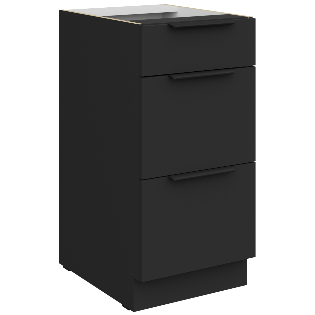 Szafka z szufladami 40 ERIS 11 Czarny mat / Czarny AFM