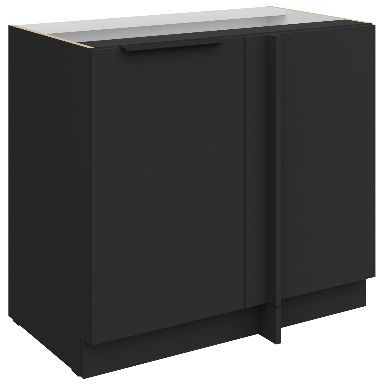 Szafka dolna narożna 105 ERIS 15 Czarny mat / Czarny AFM