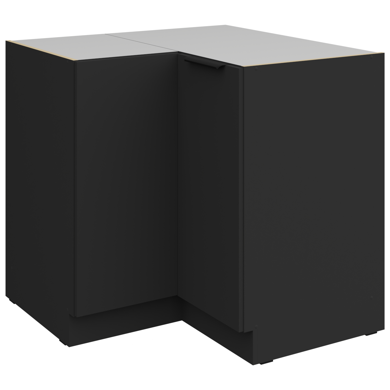 Szafka dolna narożna ERIS 16 Czarny mat / Czarny AFM