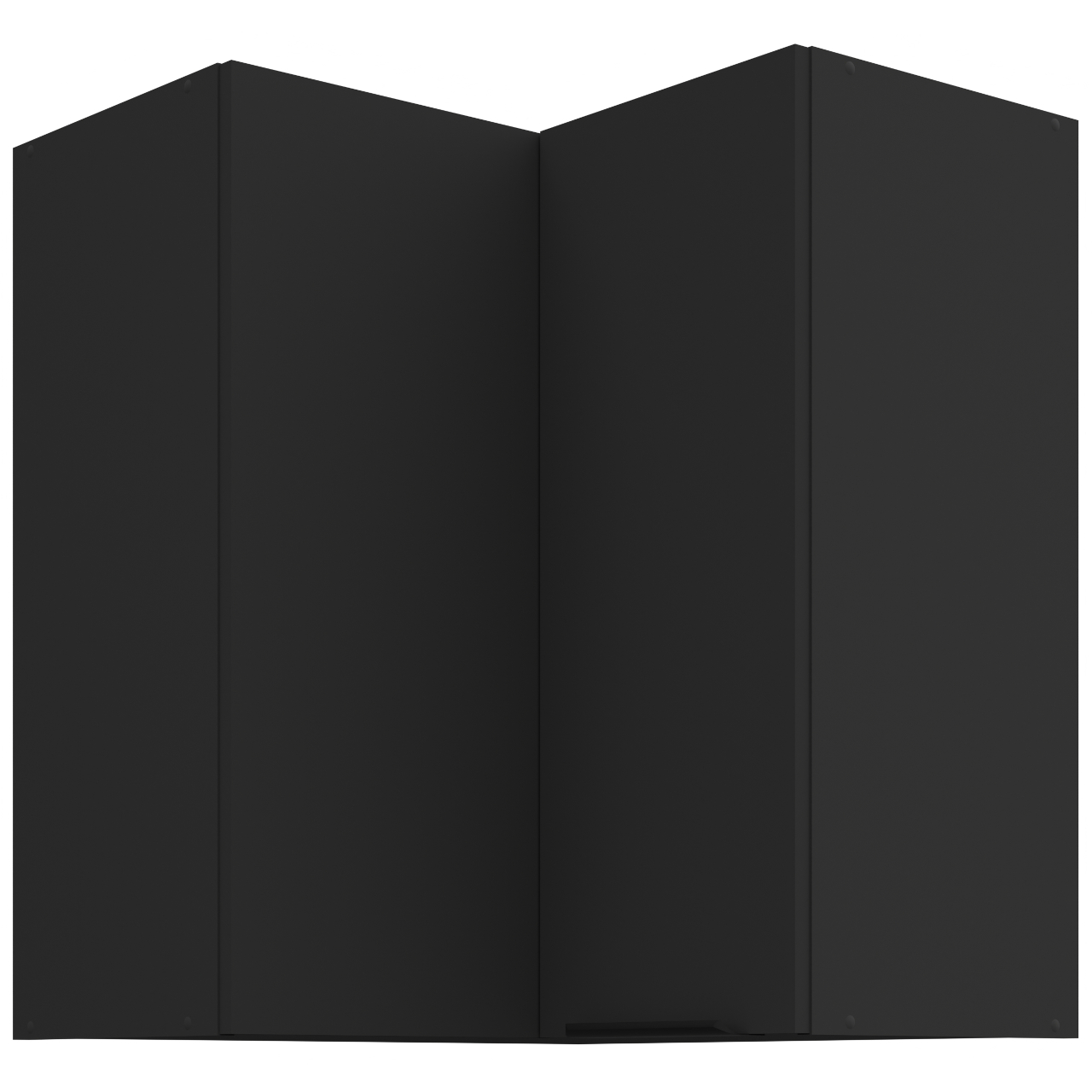 Szafka górna narożna 60 ERIS 29 Czarny mat / Czarny AFM