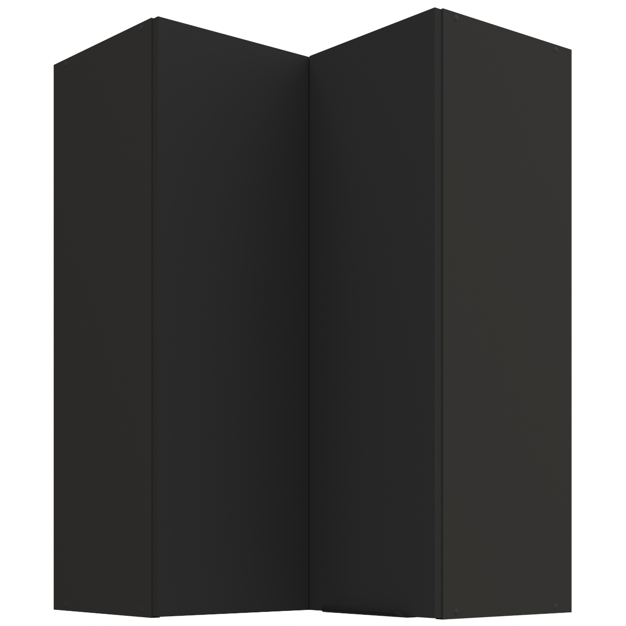 Szafka górna narożna 60 ERIS 30 Czarny mat / Czarny AFM