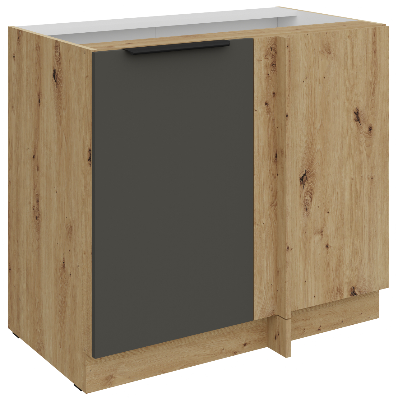 Szafka dolna narożna 105 ERIS 15 Dąb artisan / Grafit AFM