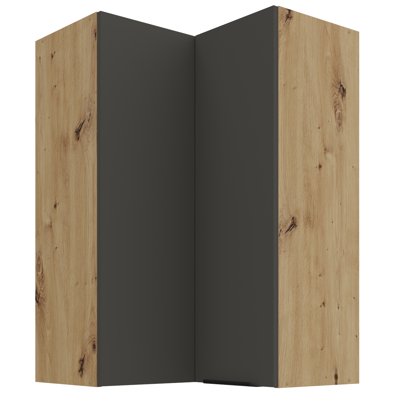 Szafka górna narożna 60 ERIS 30 Dąb artisan / Grafit AFM