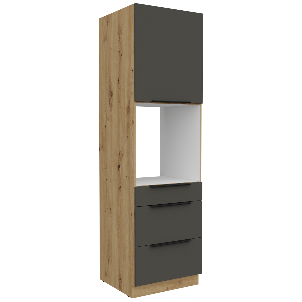 Słupek kuchenny 60 ERIS 51 Dąb artisan / Grafit AFM